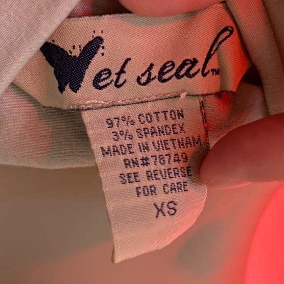 WET SEAL Y2K Tan Corset - Picture 3 of 4